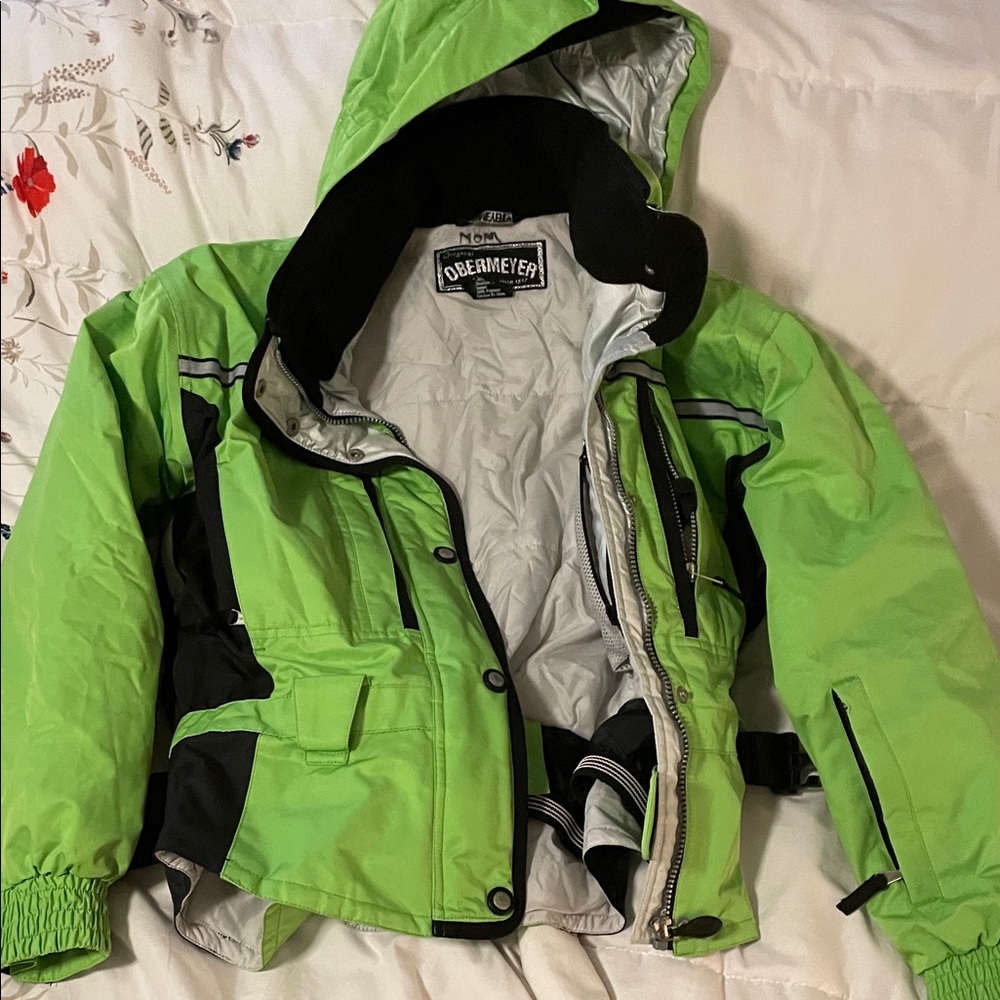 Obermeyer Lime Green Ski Jacket - image 1